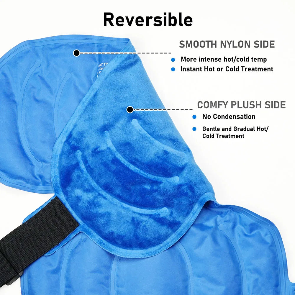 Shoulder Ice Pack Wrap for Cold and Hot Therapy Relief
