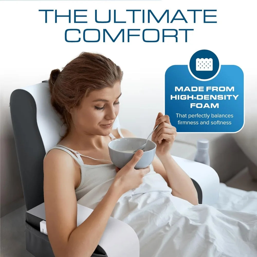 Wedge Reading Pillow With Arms for Bed and TV Backrest