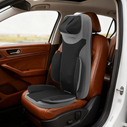 Heated Massage Cushion 5-In-1 Back Massager Pad Shiatsu Vibration