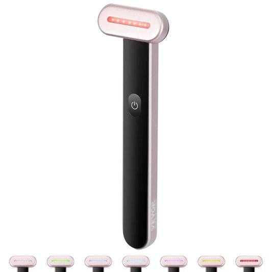 LED Light Therapy Wand for Facial With Heating Microcurrent Massage