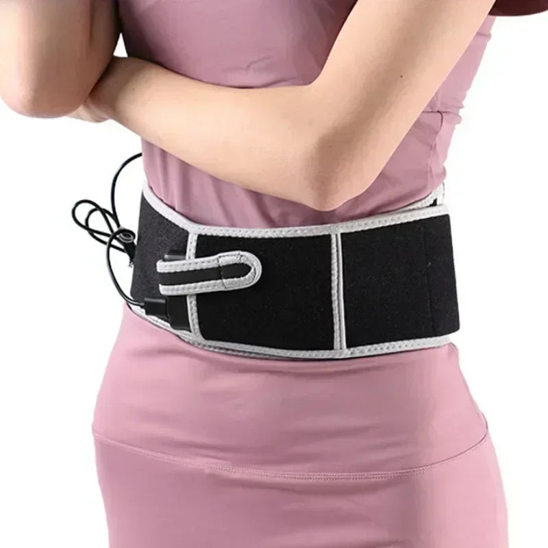 USB Electric Heating Waist Belt Back Pad Massager Pain Relief