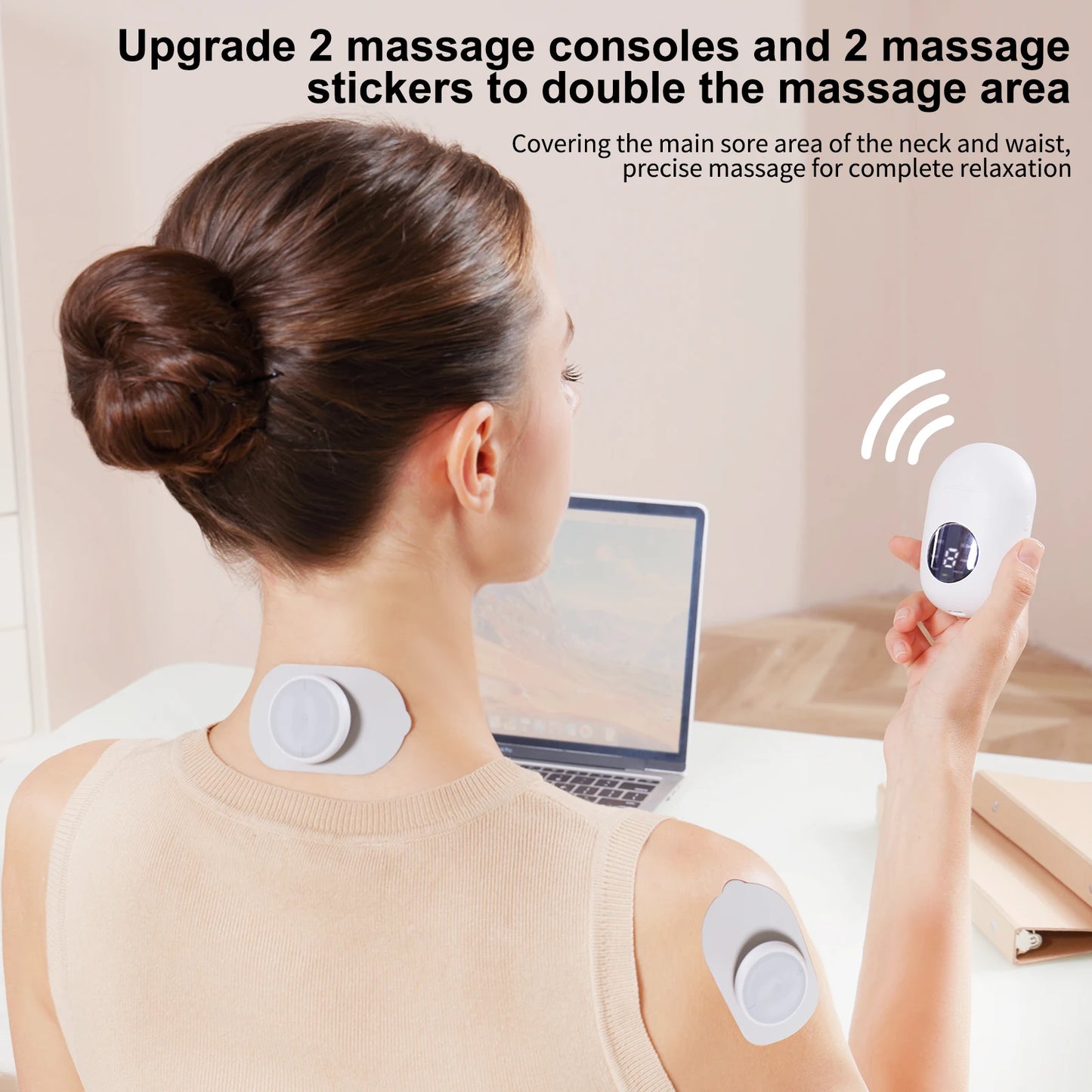 MASGREE Wireless TENS EMS Unit With Pads For Electric Stimulation