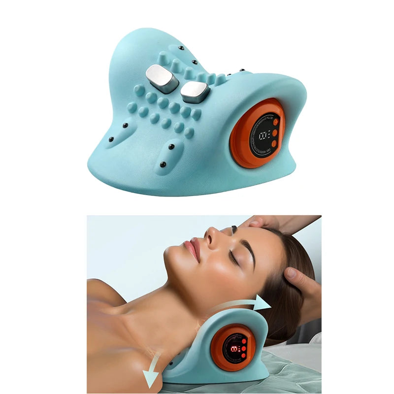 Neck Massager With Electric Shoulder And Back Massage Pillow