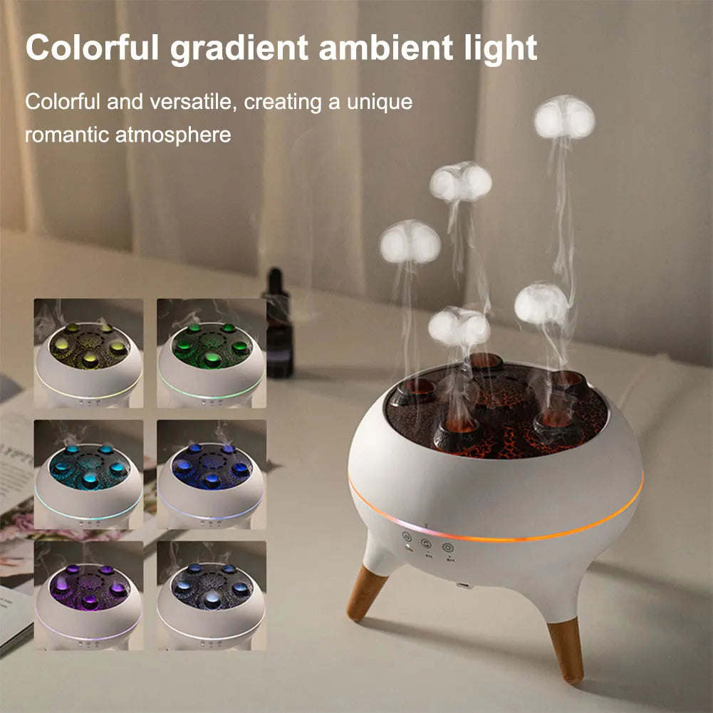 Alloet Jellyfish Essential Oil Diffuser With Remote And Night Lights
