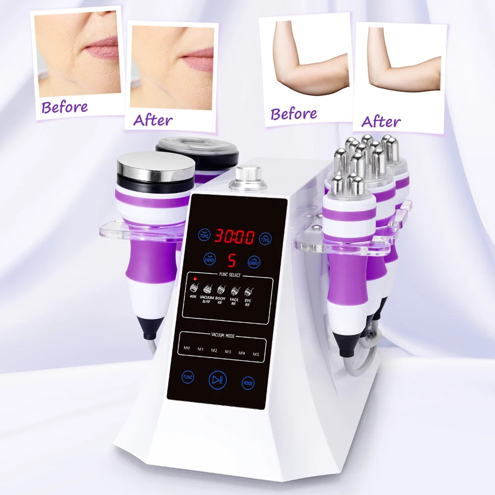 UNOISETION 5 In 1 Ultrasonic Cavitation Body Shaping Machine