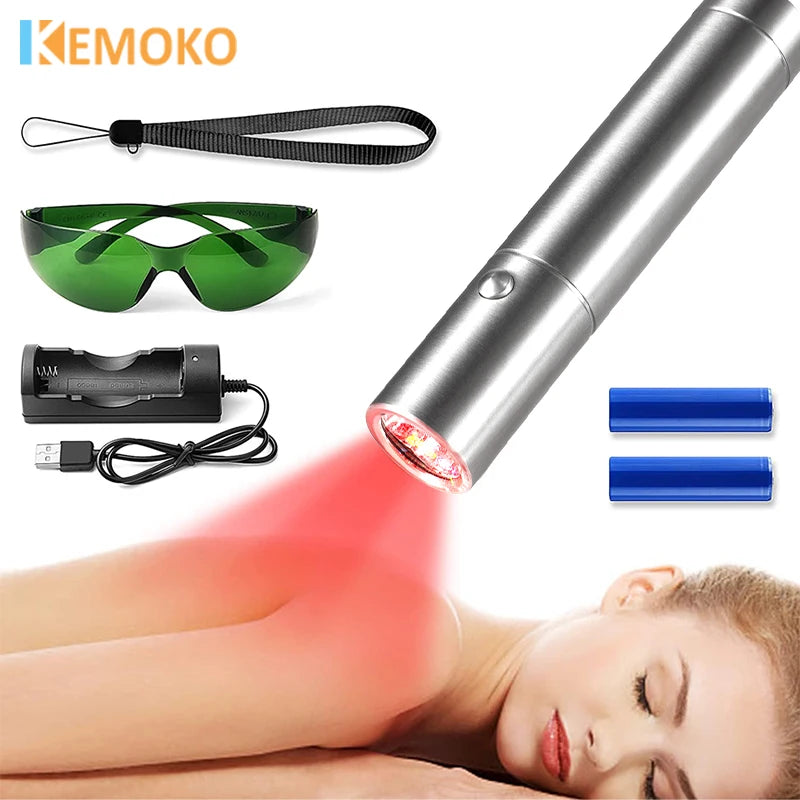 KEMOKO Red Light Therapy Pen for Skin Care Relief Device