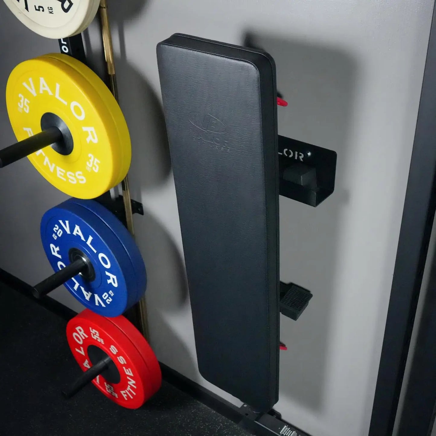 Utility Weight Bench Fold Up Wall Mount Weightlifting 1200 Lb
