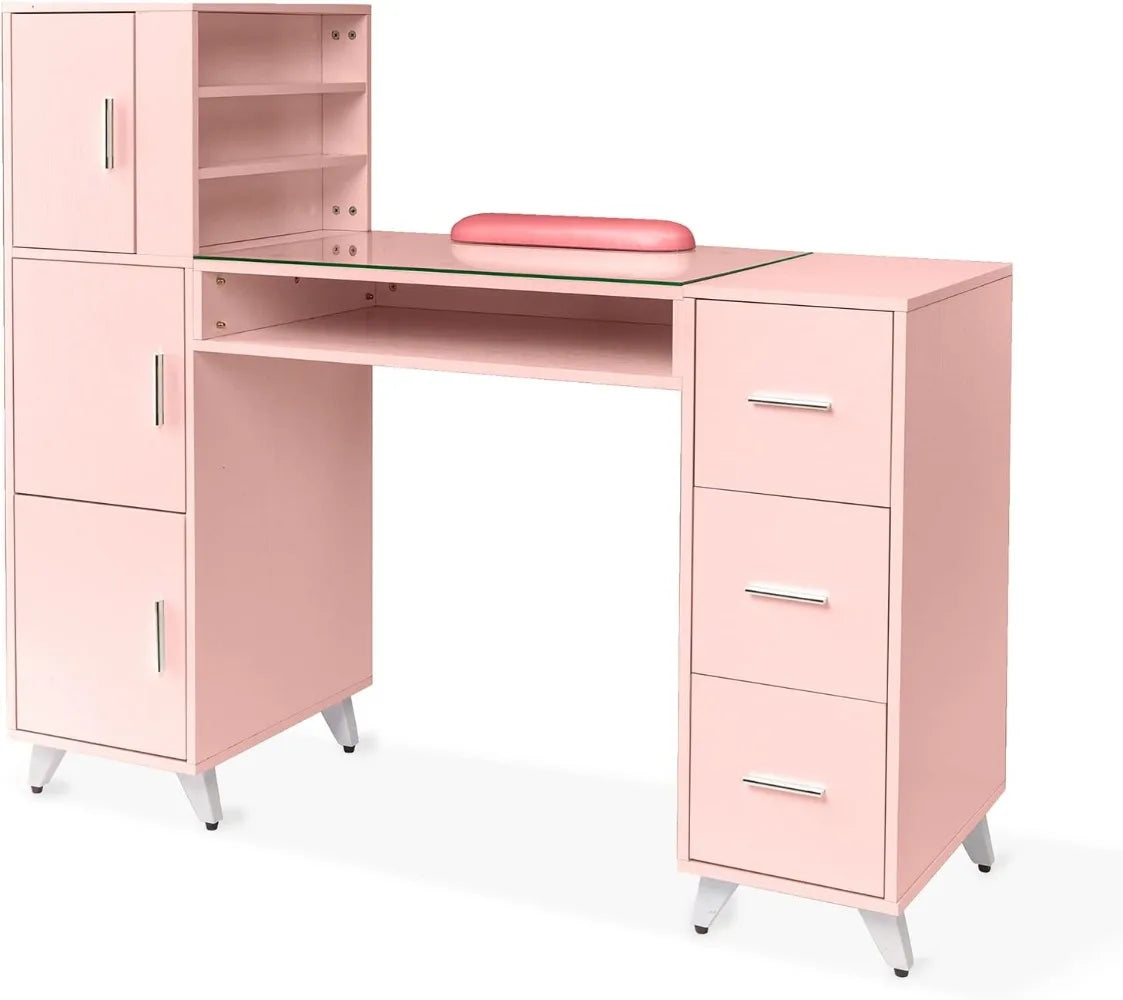 High Concerned Nail Workstation Acetone Resistant Cabinet