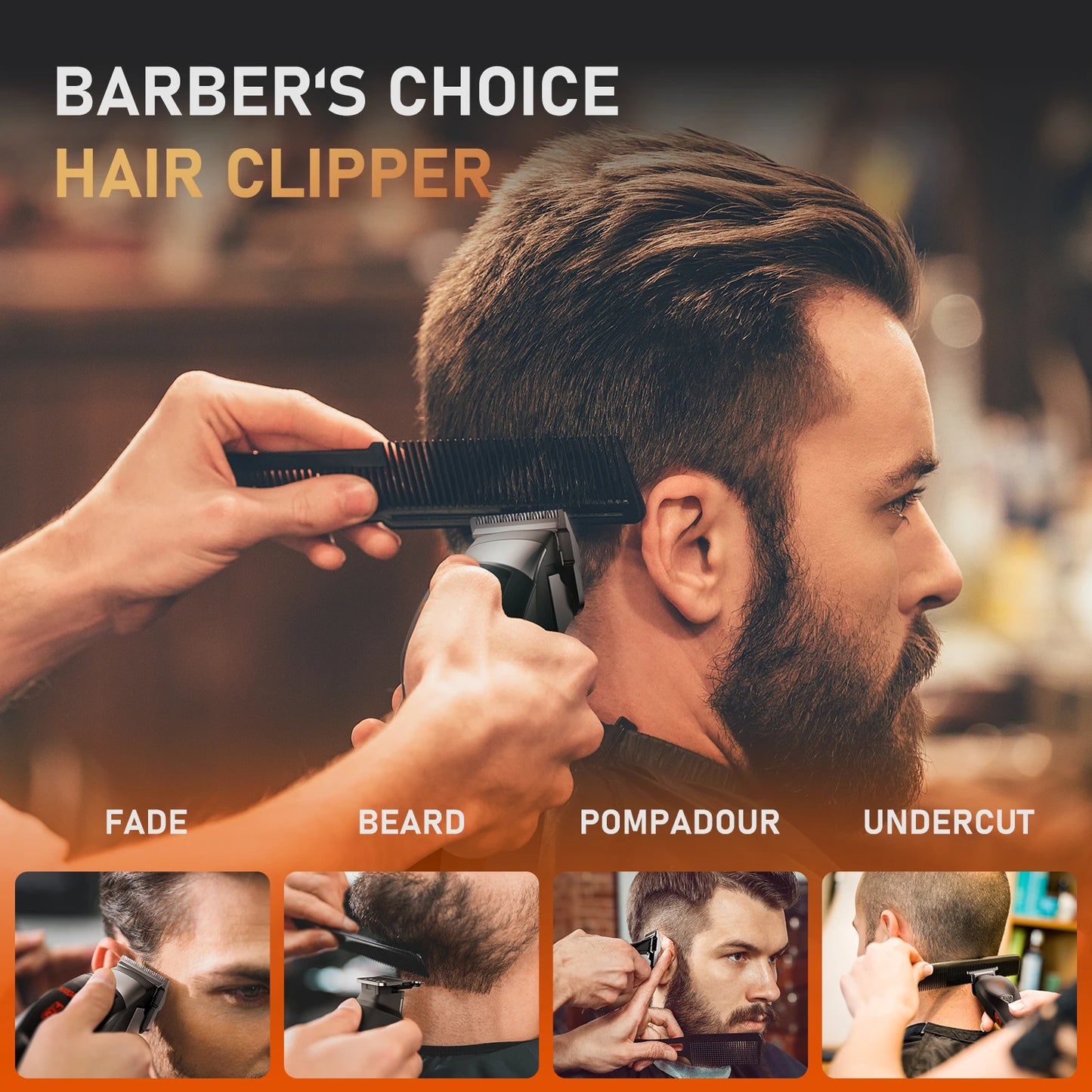 MAXGROOM Professional Home Haircut Kit Cordless Clippers for Men