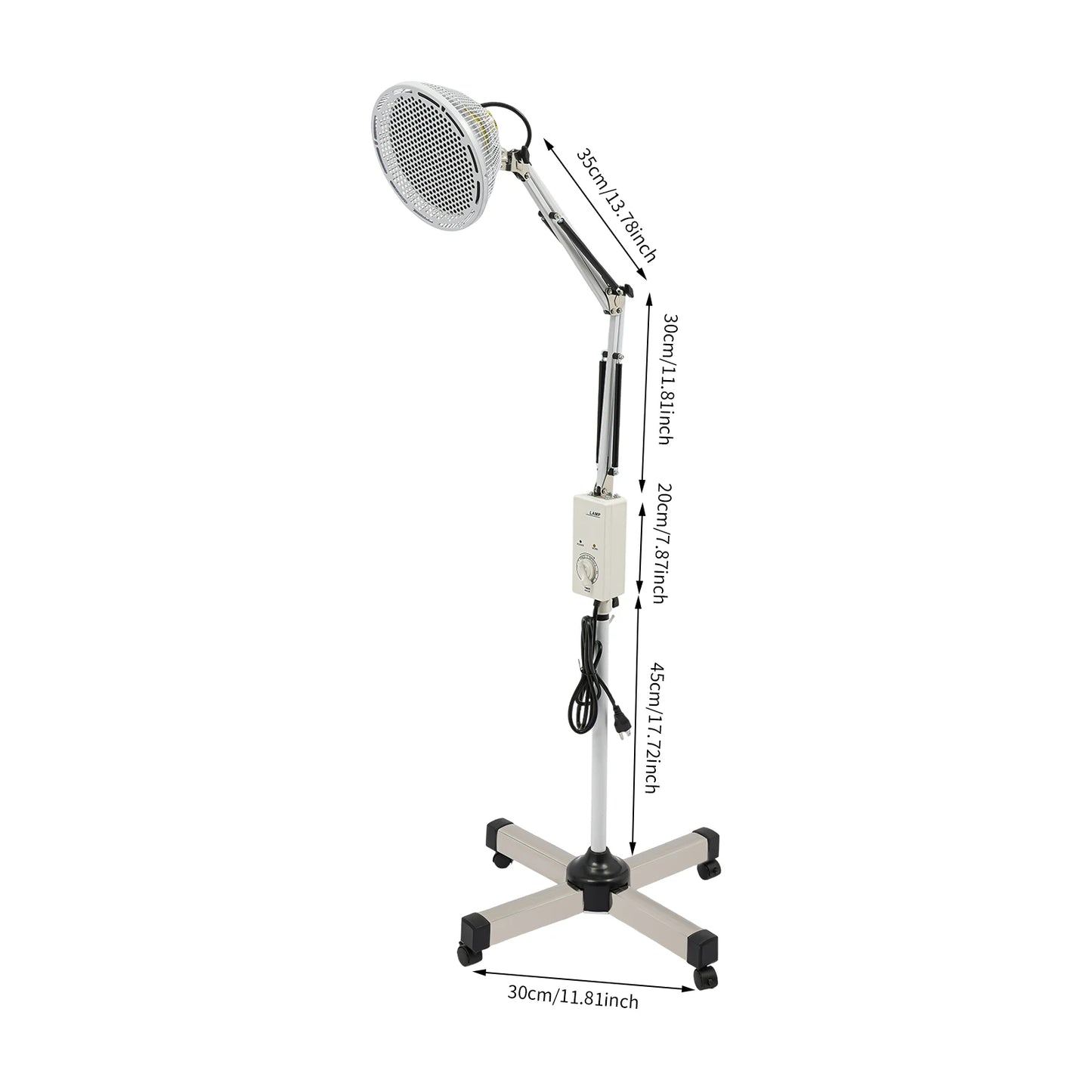 Bymaocar 250W Infrared Heat Therapy Mineral Lamp with Rotating Head