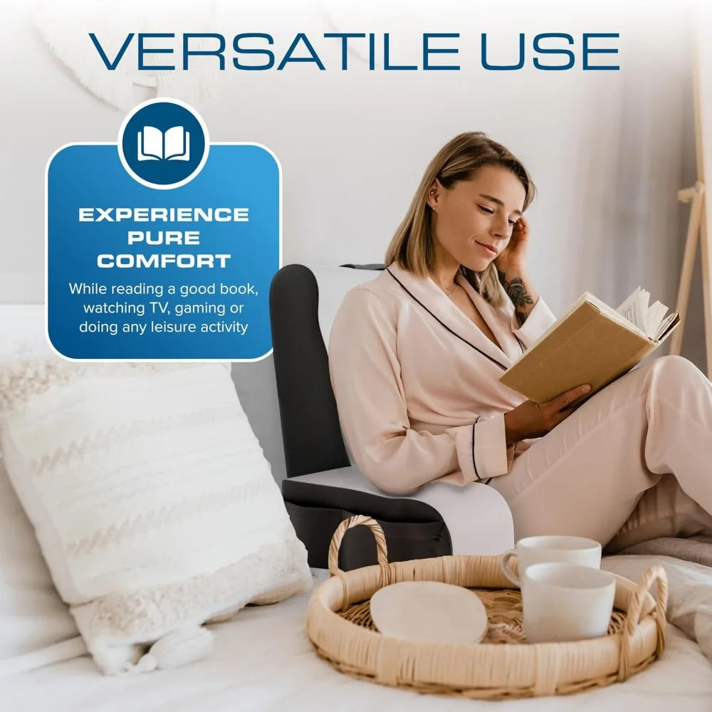 Wedge Reading Pillow With Arms for Bed and TV Backrest