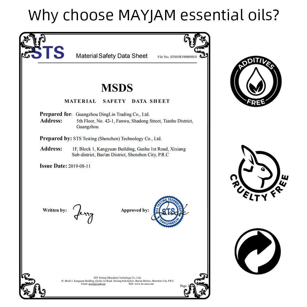 MAYJAM Essential Oils For Humidifier Diffuser Scented Candles Air Freshener