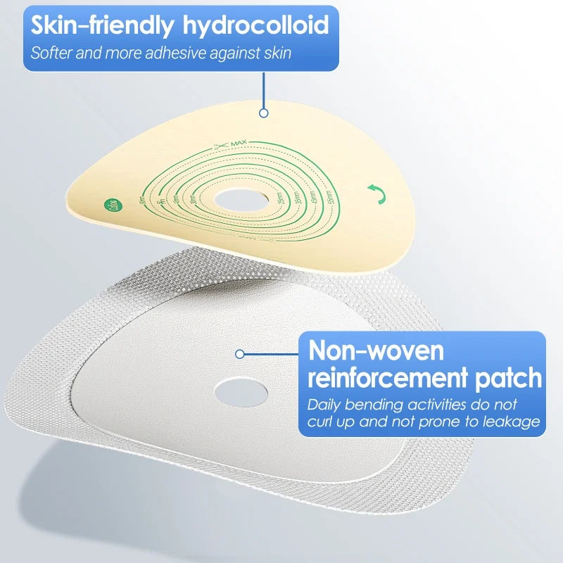 Cofoe 10 Pack Colostomy Bags for Adults Ostomy Pouch